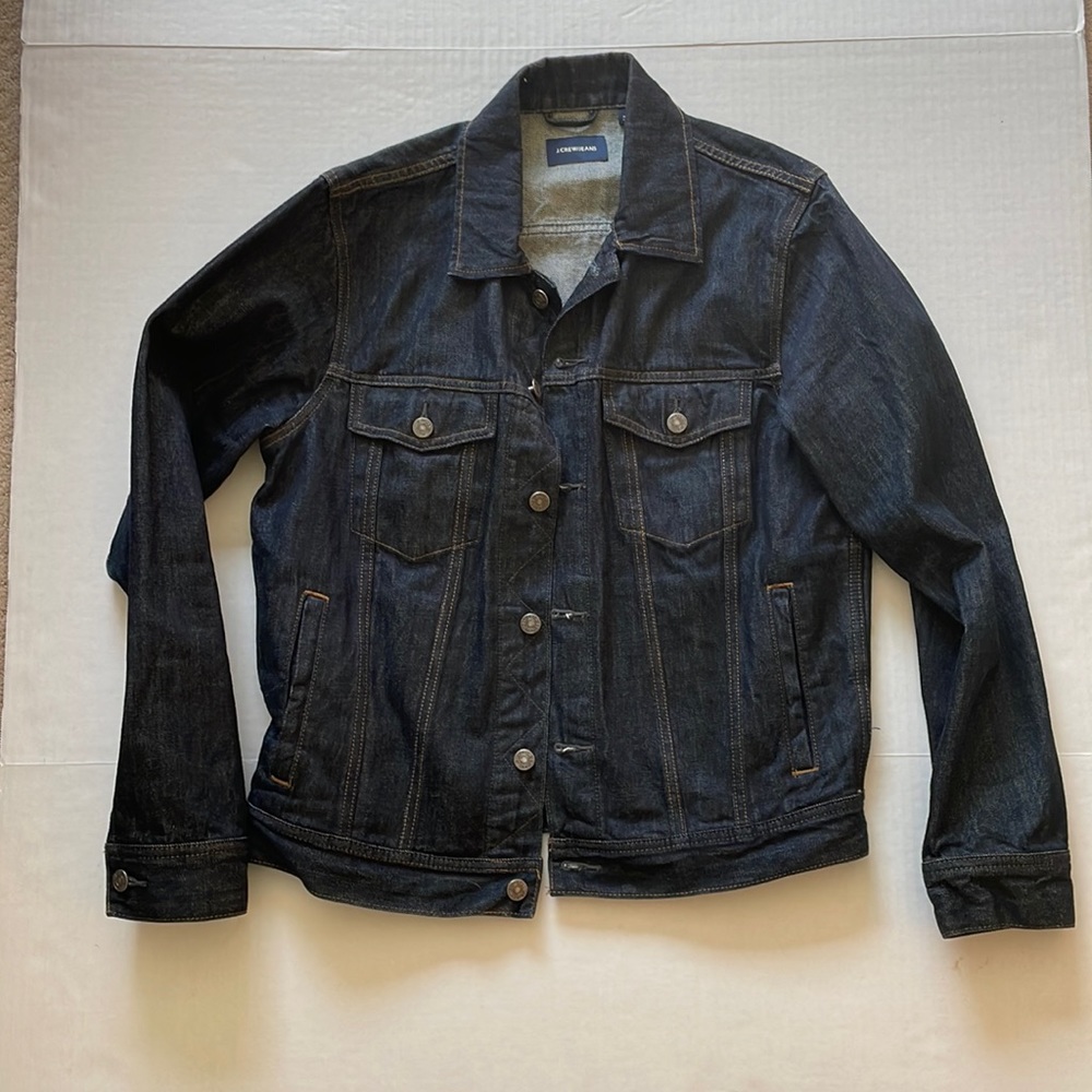 J. Crew denim jacket, button-up, men’s medium